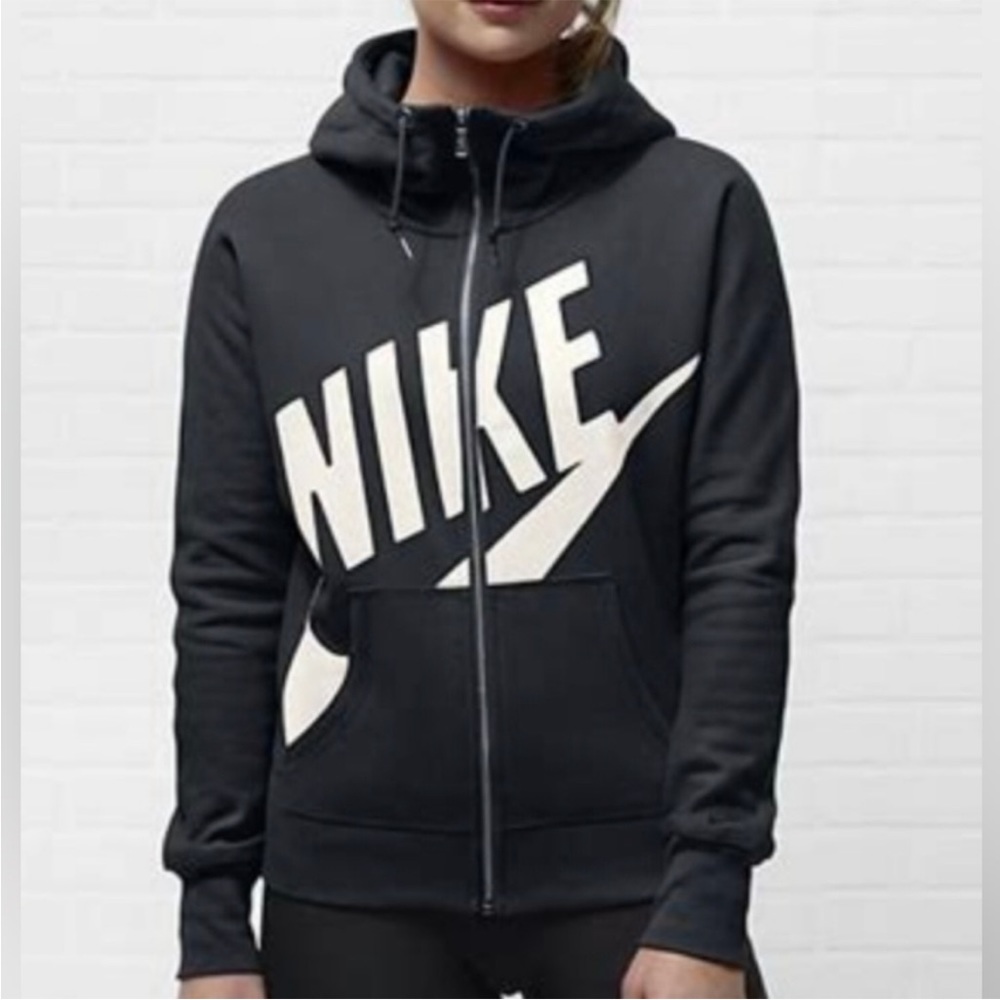 Nike Vintage Cowl Neck Hooded Swoosh Logo Hoodie